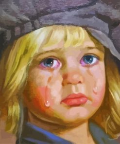Aesthetic Crying Child Diamond Painting