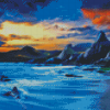 Aesthetic Mountain Sea Diamond Paintings