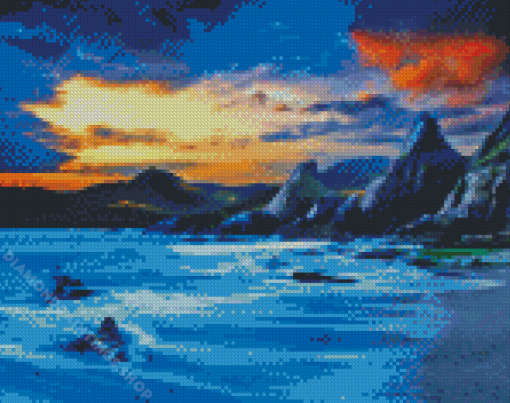 Aesthetic Mountain Sea Diamond Paintings