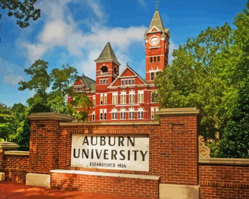 Auburn University Building Diamond Painting