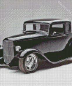 Black 1932 Ford Car Diamond Paintings