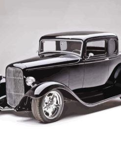 Black 1932 Ford Car Diamond Painting