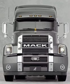 Black And White Mack Truck Diamond Painting