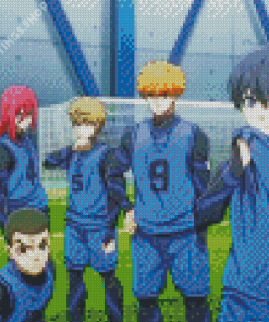 Blue Lock Anime Football Players Diamond Paintings