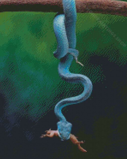 Blue Snakes Diamond Paintings