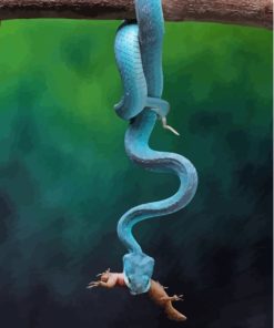 Blue Snakes Diamond Painting