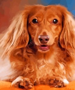 Brown Haired Dog Diamond Painting