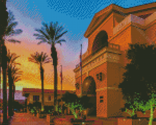 Cathedral City Town Square Diamond Paintings