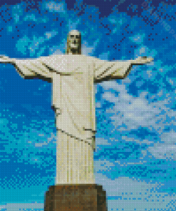 Christ The Redeemer Statue In Brazil Diamond Paintings