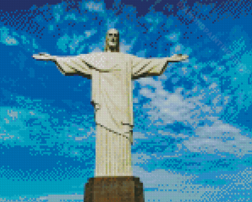 Christ The Redeemer Statue In Brazil Diamond Paintings