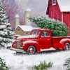 Christmas Ford Truck Diamond Painting