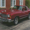 Classic Red Chevy Monte Carlo Car Diamond Paintings