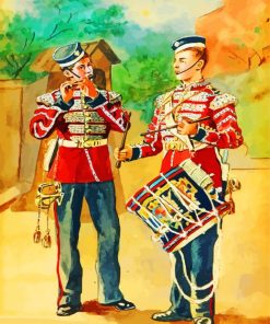 Coldstream Guards Drummer And Fifer Diamond Painting