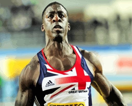 Dwain Chambers British Athlete Diamond Painting