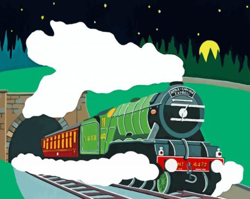 Flying Scotsman Train Diamond Painting
