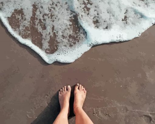 Foot In Water By Seaside Diamond Painting
