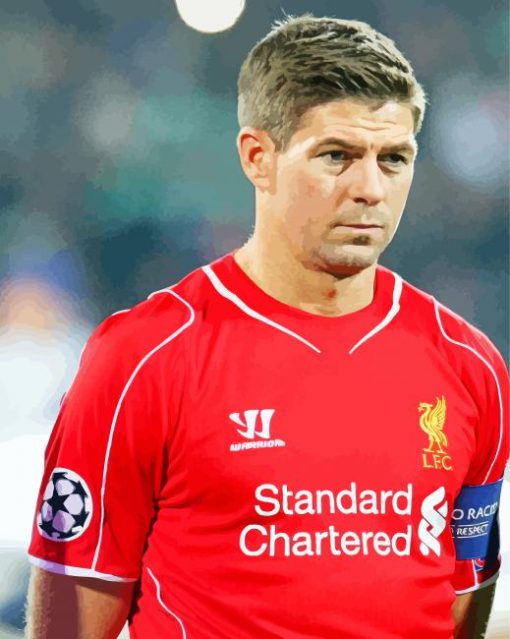 Former Football Player Steven Gerrard Diamond Painting