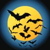 Full Moon Night Bats Diamond Painting