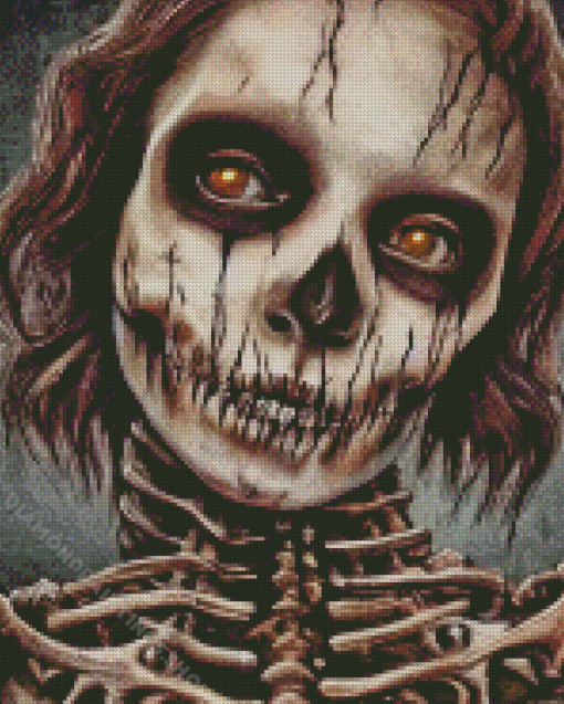 Gothic Skeleton Lady Diamond Paintings