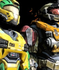 Halo Reach Video Game Characters Diamond Painting