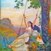 Indian Woman Swing Diamond Painting