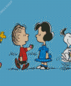 It's The Easter Beagle Charlie Brown Cartoon Art Diamond Paintings