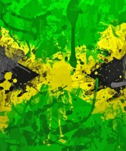 Jamaica Flag Art Diamond Painting