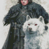 Jon Snow And Ghost Diamond Paintings