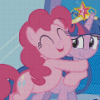 Little Pony Pinkie And Sparkle Diamond Paintings