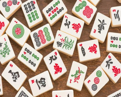 Mahjong Chinese Game Diamond Painting