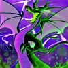 Maleficent Dragon Illustration Diamond Painting