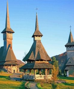 Maramures Buildings Diamond Painting