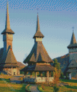 Maramures Buildings Diamond Paintings