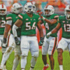 Miami Football Players Diamond Paintings