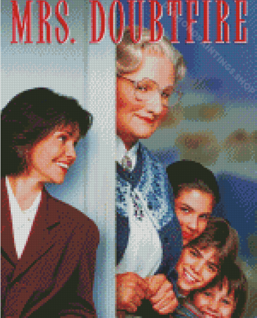 Mrs. Doubtfire Movie Poster Diamond Paintings