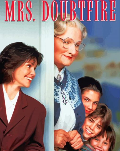 Mrs. Doubtfire Movie Poster Diamond Painting