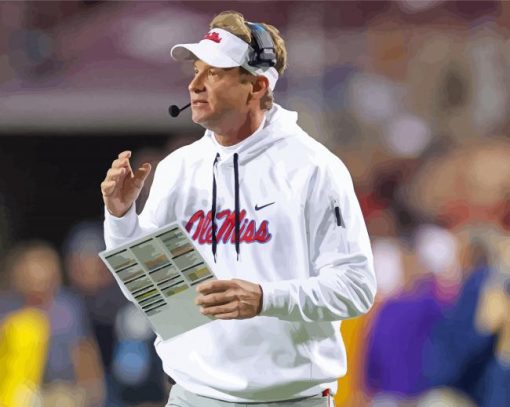 Ole Miss Coach Lane Kiffin Diamond Painting