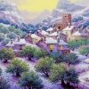 Olive Tree And Houses Art Diamond Painting
