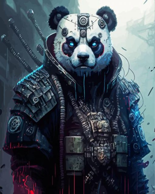 Panda Warrior Diamond Painting