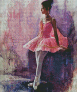 Pink Ballerina Art Diamond Paintings