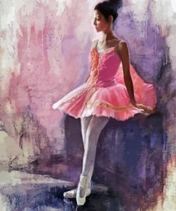 Pink Ballerina Art Diamond Painting