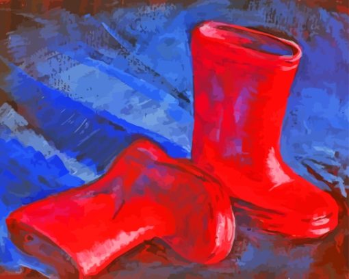 Red Boots Diamond Painting