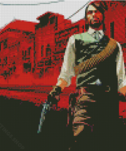 Red Dead Redemption Illustration Diamond Paintings