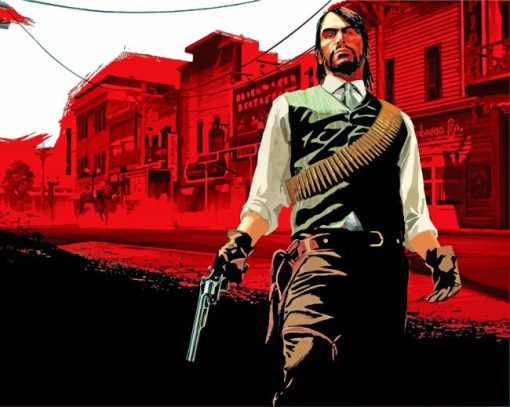Red Dead Redemption Illustration Diamond Painting