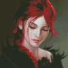 Red Haired Woman Diamond Paintings