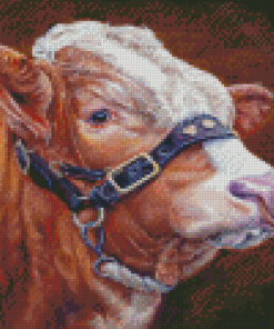 Simmental Cattle Art Diamond Paintings