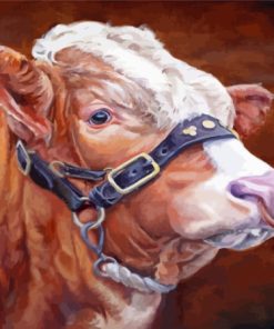 Simmental Cattle Art Diamond Painting