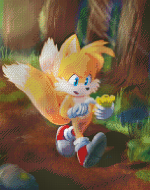 Sonic The Hedgehog Tails Diamond Paintings