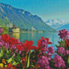 Spring Flower Lake Geneva Diamond Paintings