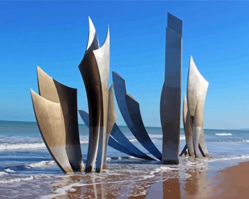 The Braves Sculpture Omaha Beach Diamond Painting